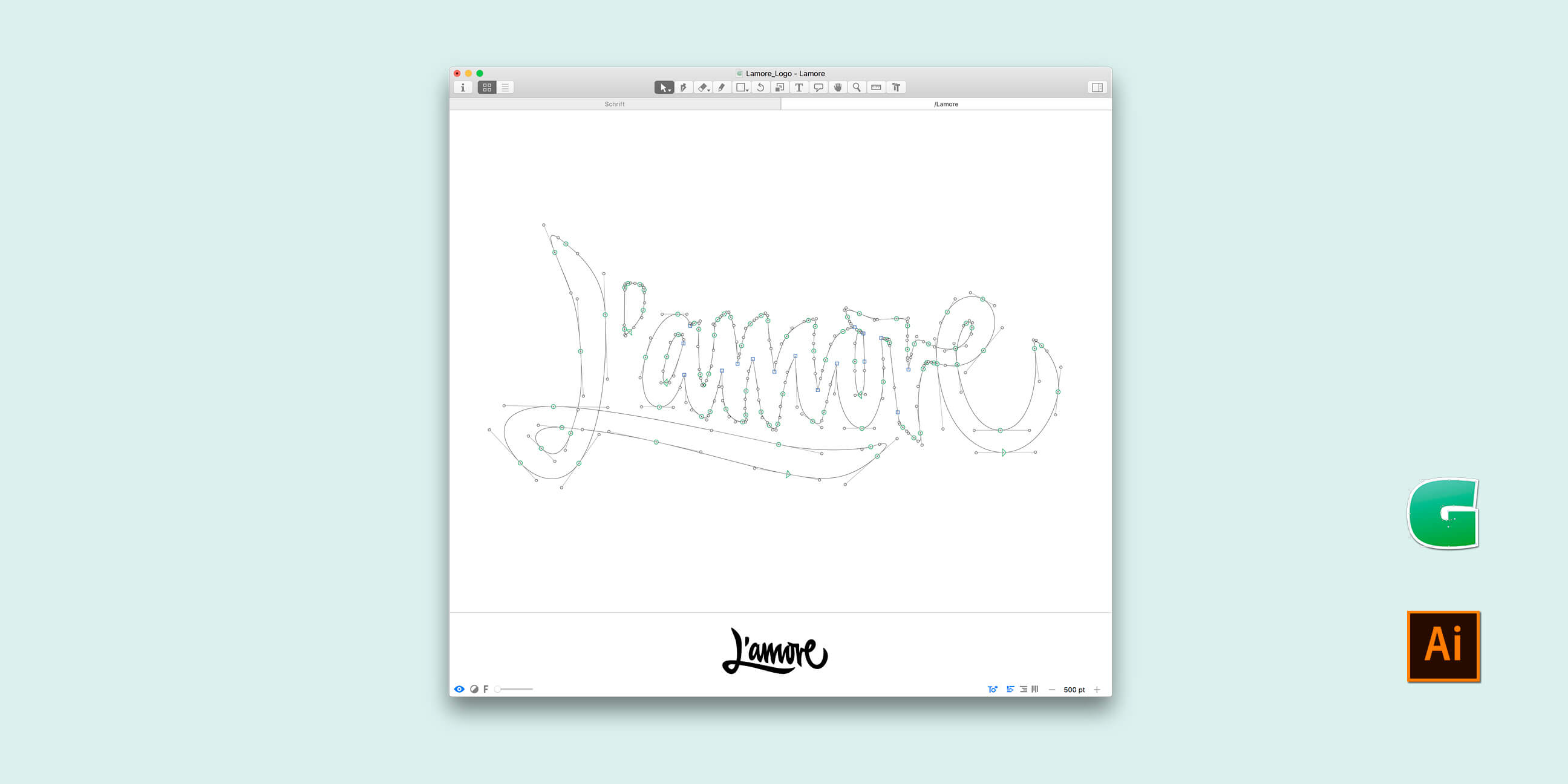 l'amore brautmode glyphs