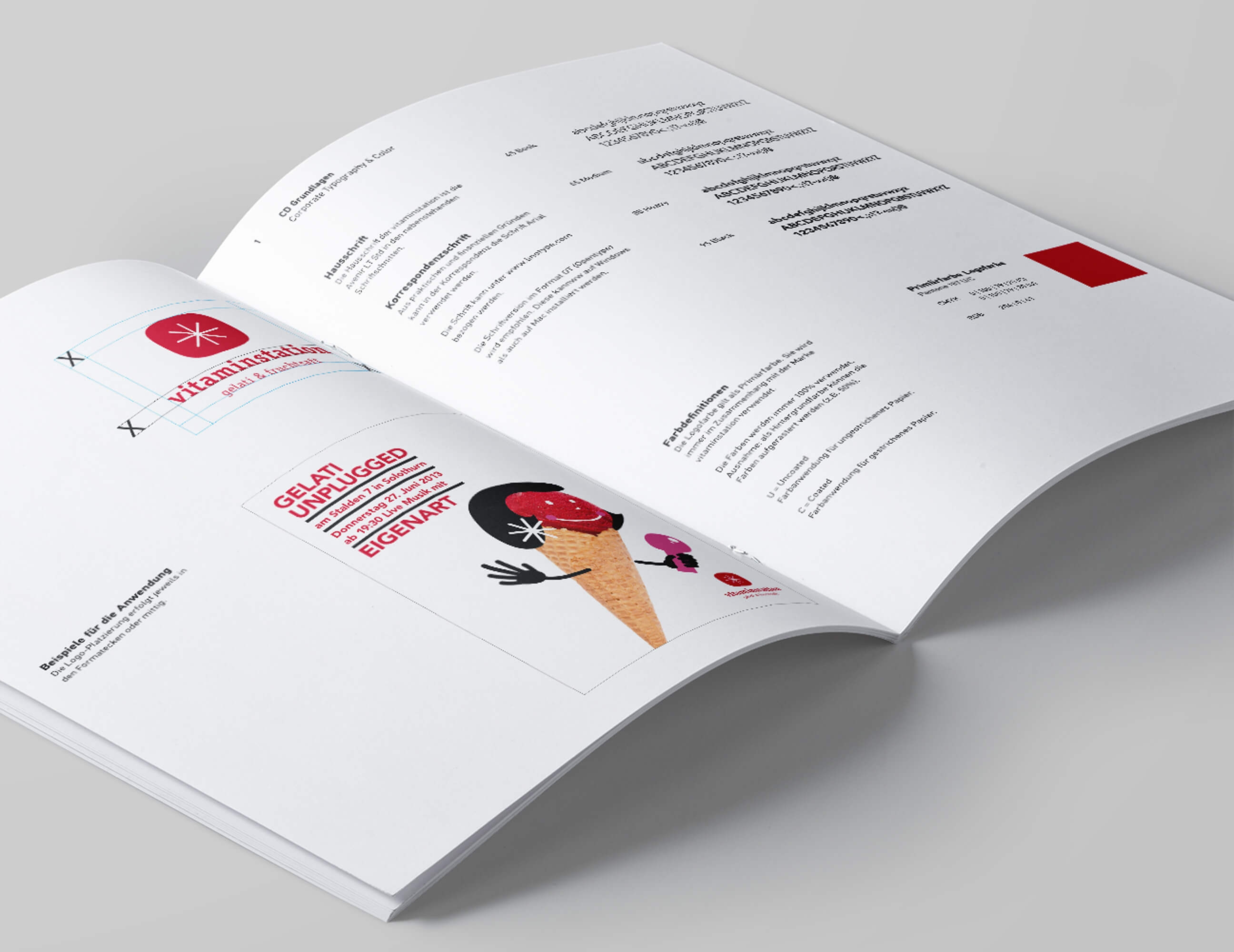 vitaminstation corporate design manual schrift